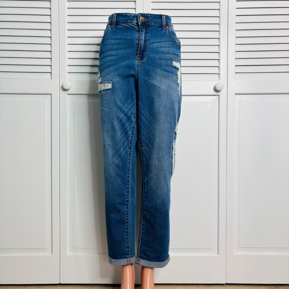New CHICO’S Lolly Indigo Slim Fit The Platinum Ankle Jeans Size 12